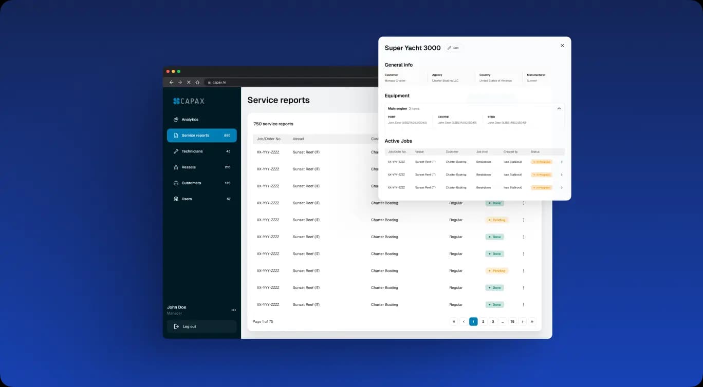 Yacht Maintenance Software