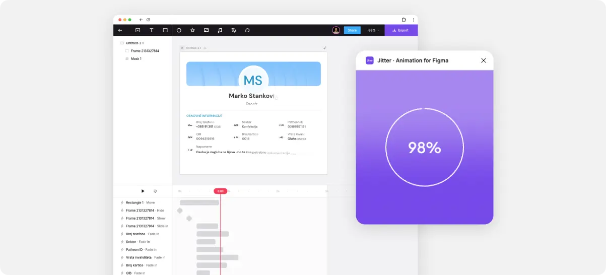 Jitter - Animation for Figma